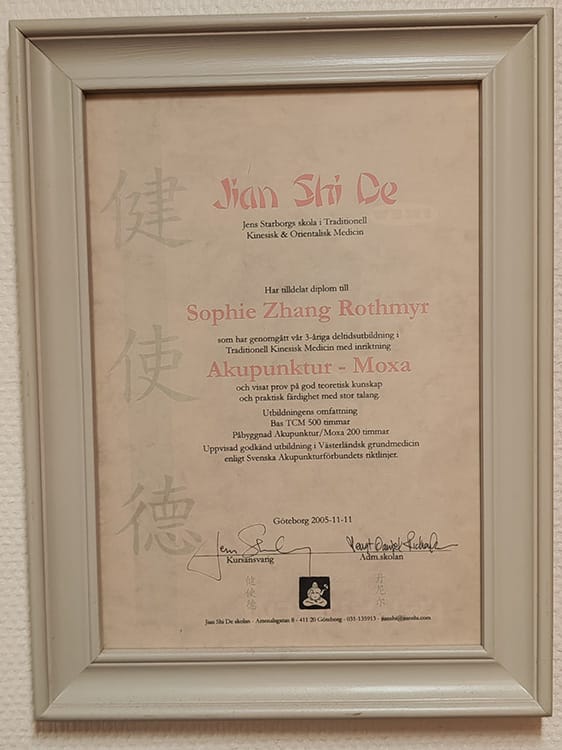 Jian Shi De Sophie Zhang Rothmyr på Jadepoints